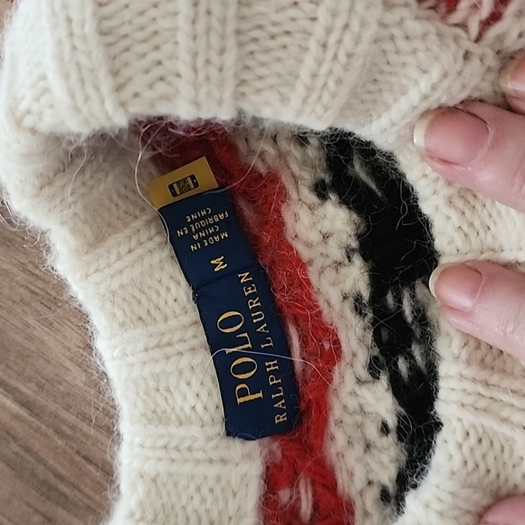 Polo Ralph Lauren Fair Isle Sweater Medium - Picture 2 of 4